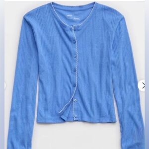 Aerie pointelle cardigan